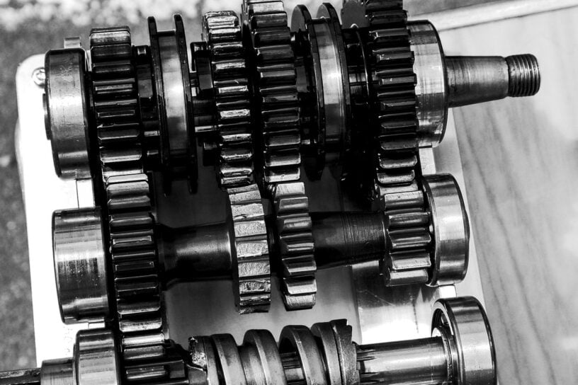 Getriebe eines Motorrads