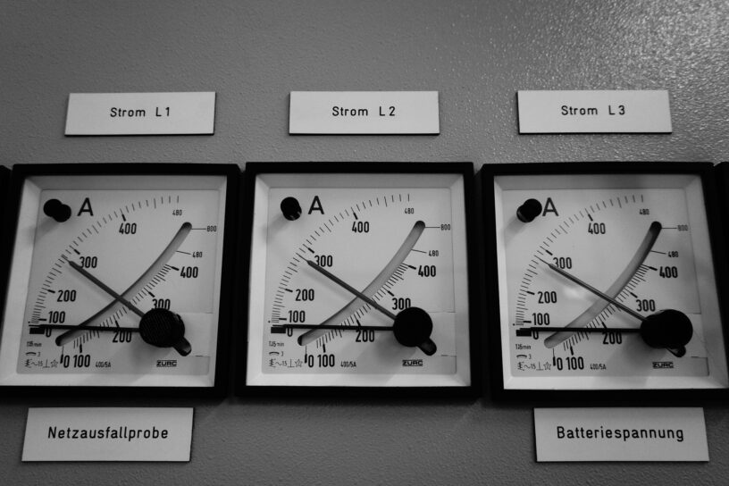 Amperemeter in einem Schaltschrank